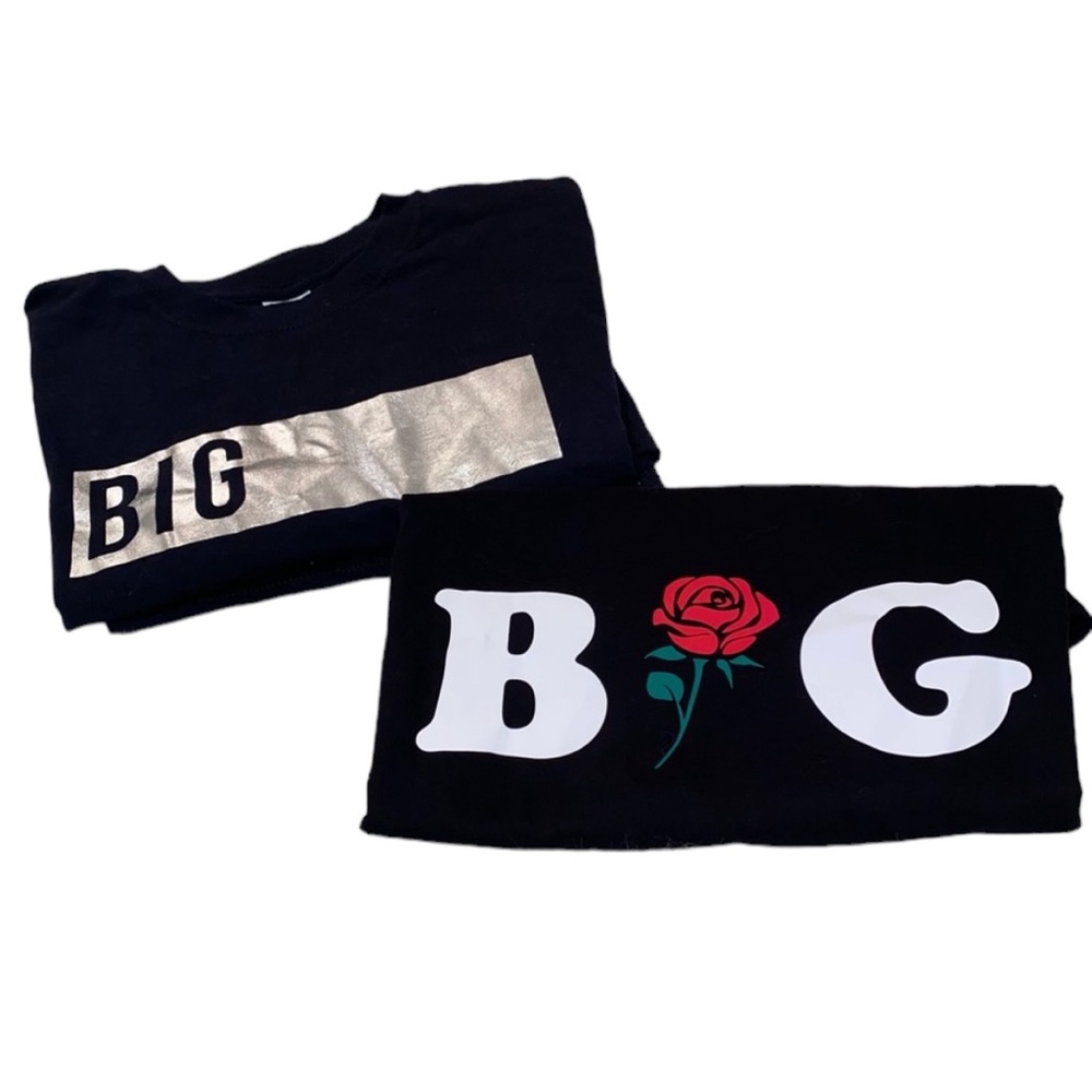 Black & White Big Little Sorority T-Shirt Bundle Women’s Size Medium Greek-life!